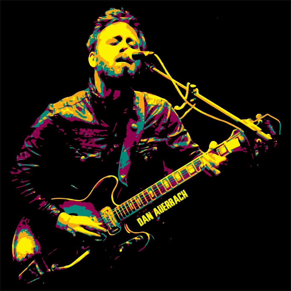 Dan Auerbach Music Legend in Pop Art