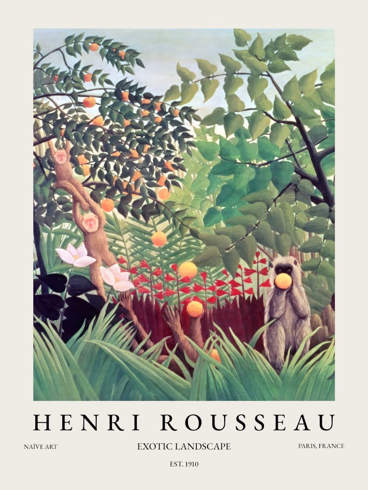 Henri Rousseau Exotic Landscape