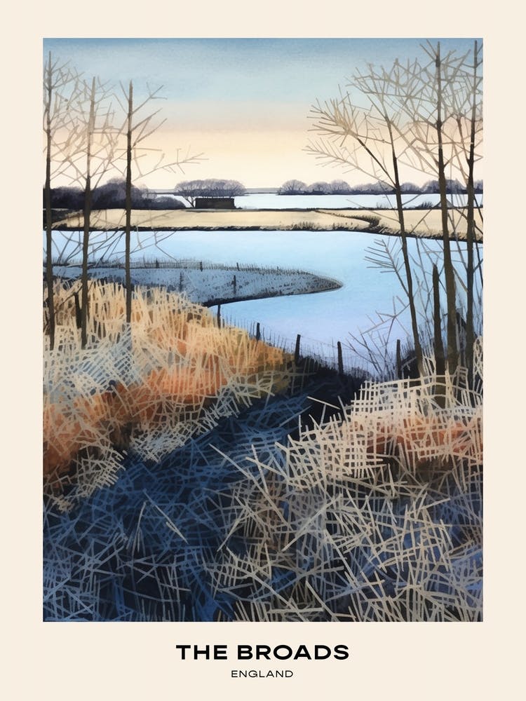 The Broads England 3 Affiche