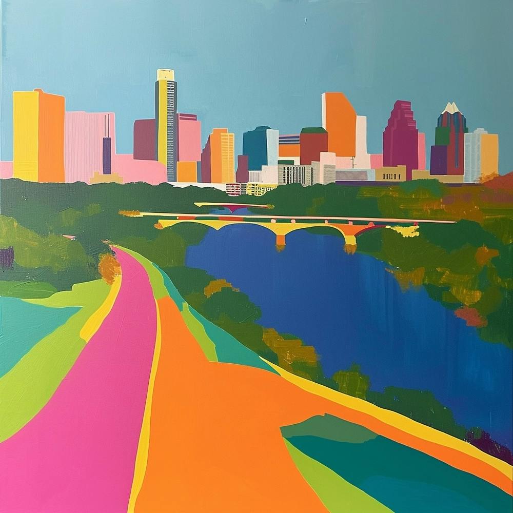 Abstract Travel Collection Austin Texas 3