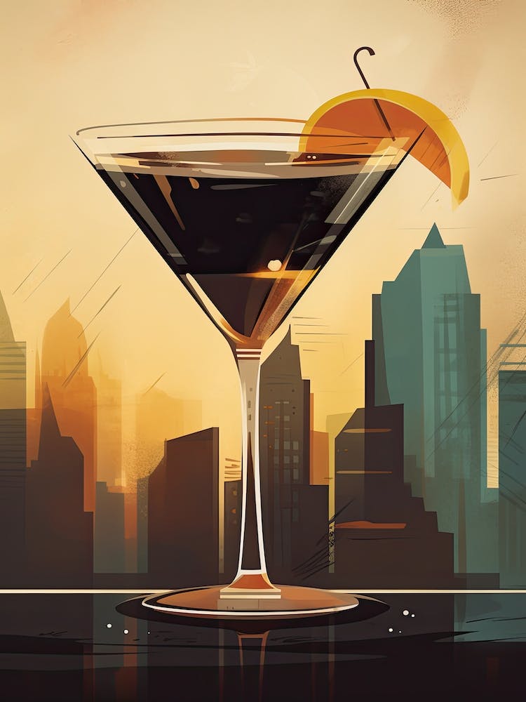 Manhattan Cocktail Mid Century Modern 3