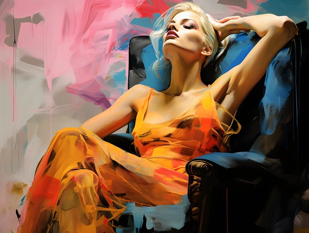 Modern Woman Relaxing