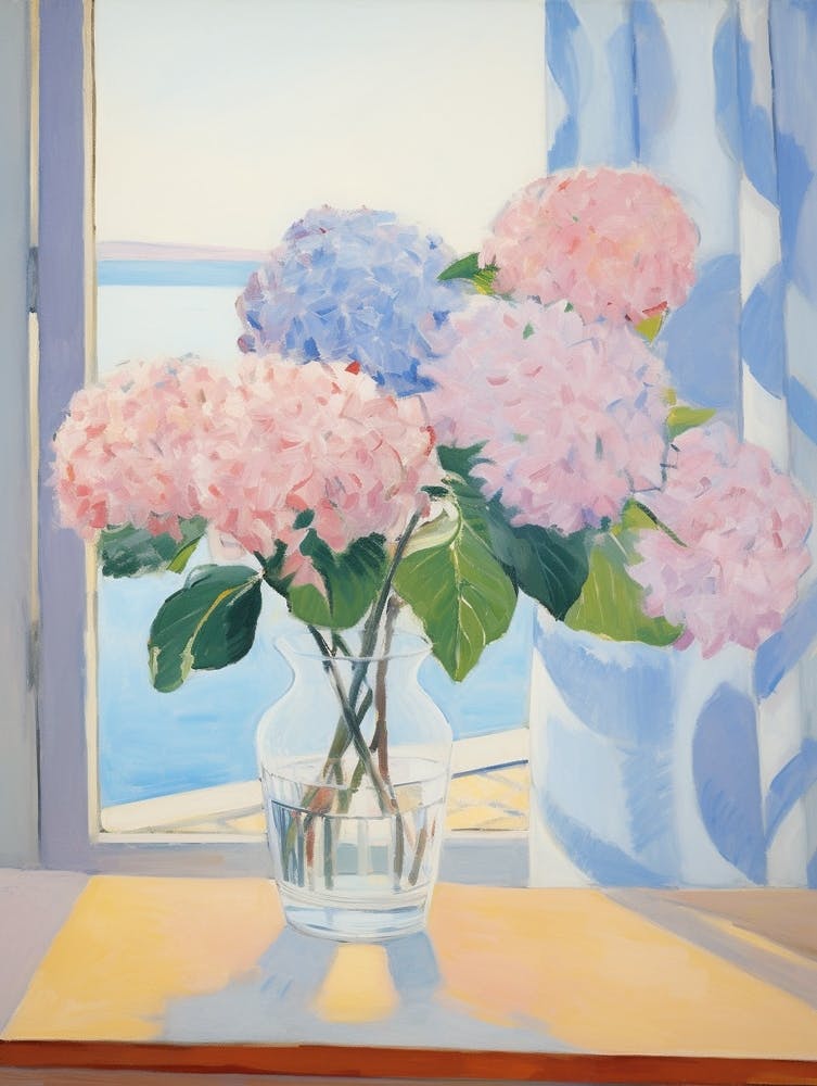 A Vase With Hydrangea, Flower Bouquet 3