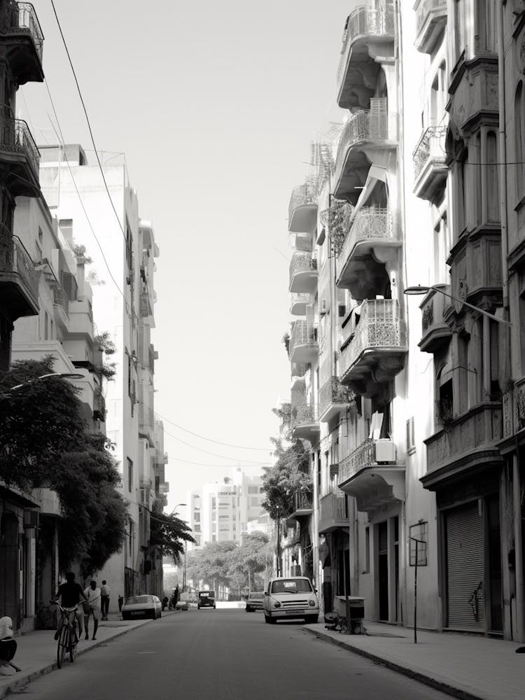Beirut, Lebanon, Mediterranean Black And White Photography Analogue 2