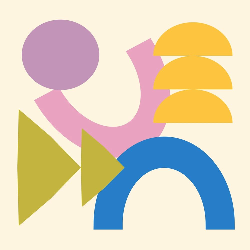 Happy Shapes And Colors Square