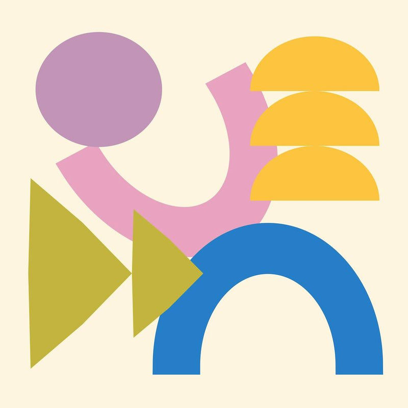 Happy Shapes And Colors Square