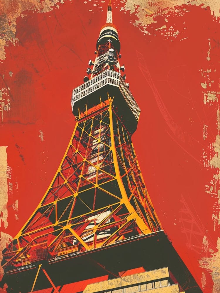 Tokyo Tower Mid Century Modern 1