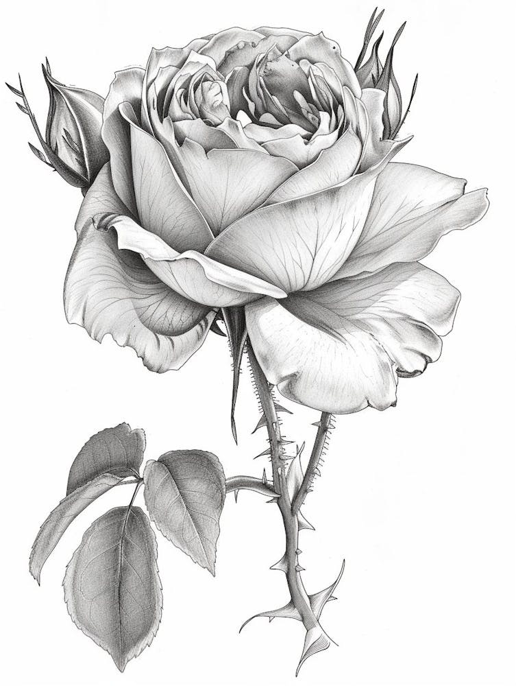 Roses Sketch 53