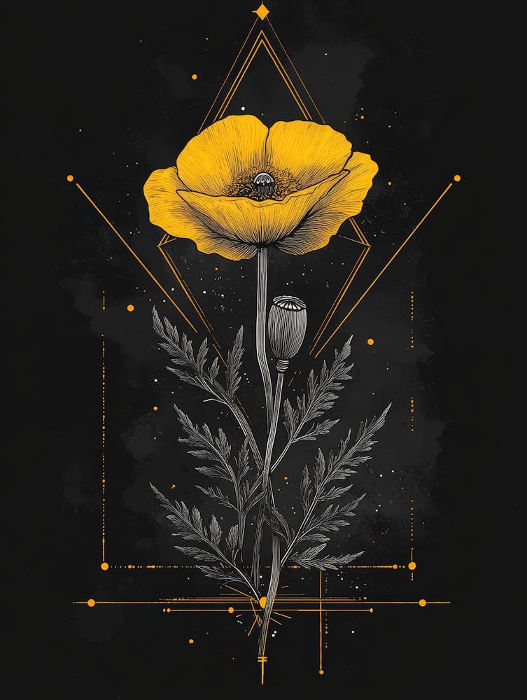 Yellow Poppy Canvas Print