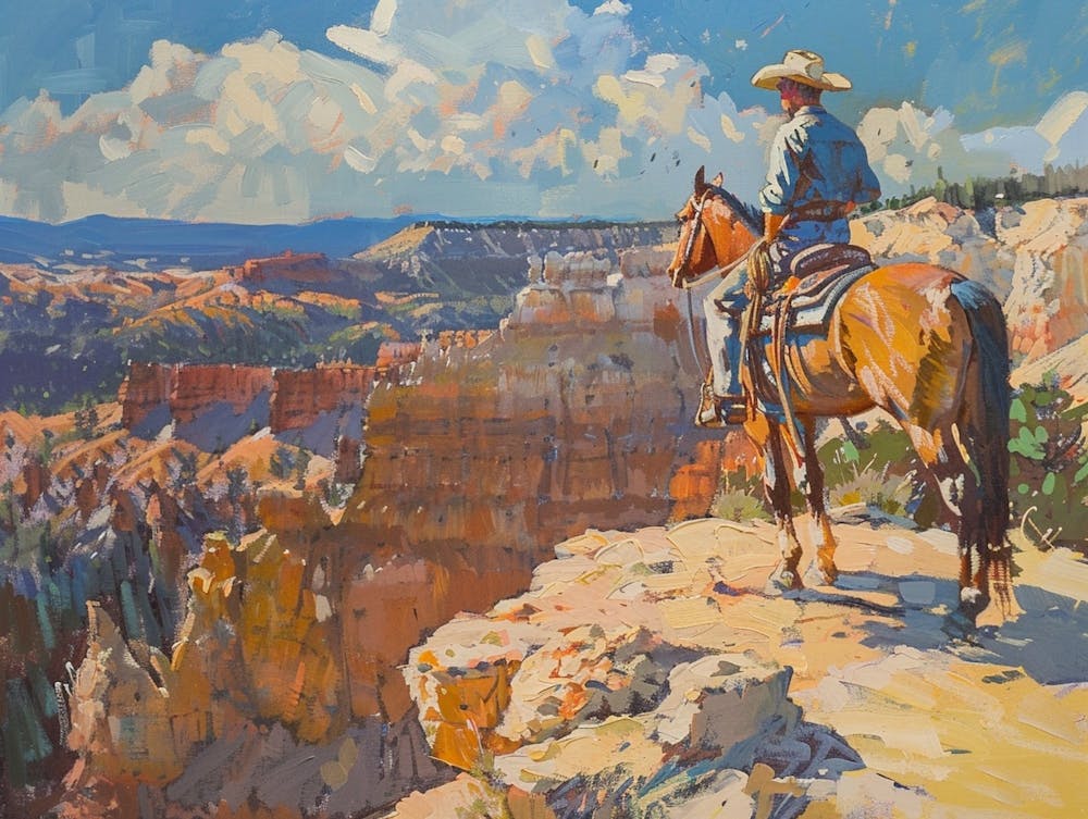 Cowboy Dans Bryce Canyon Utah 2