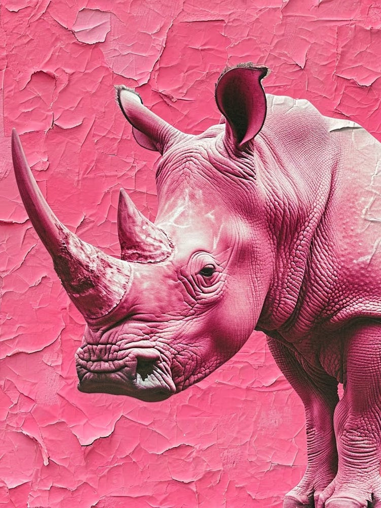 Pink Rhino Retro Collage 4