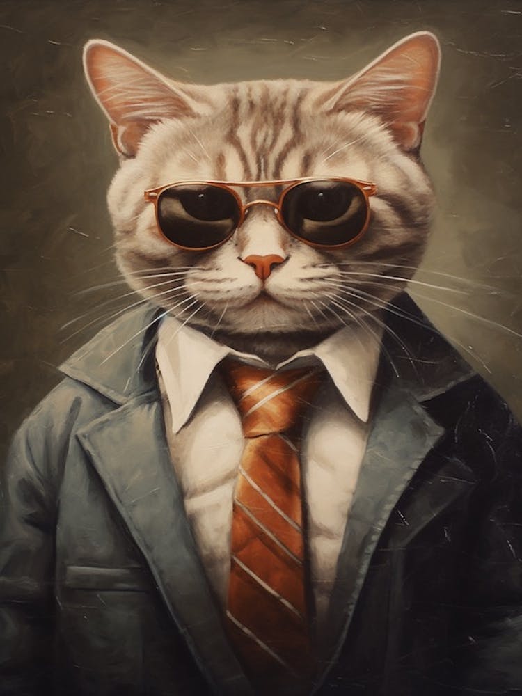 Gangster Cat American Shorthair 4