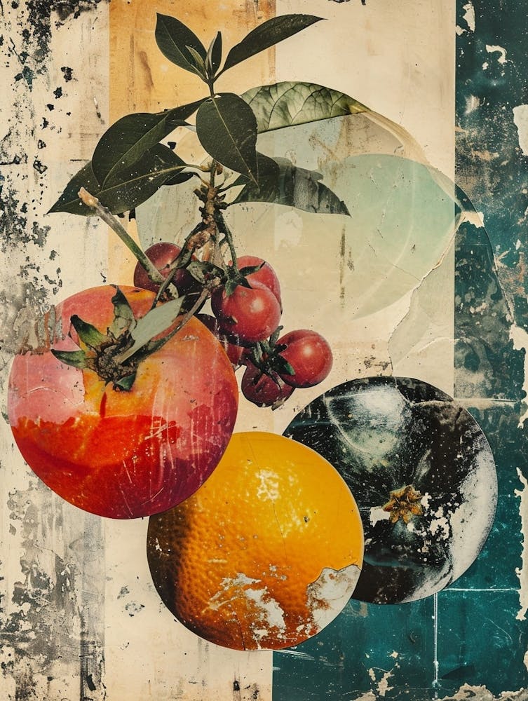 Kitsch Fruit Collage 1