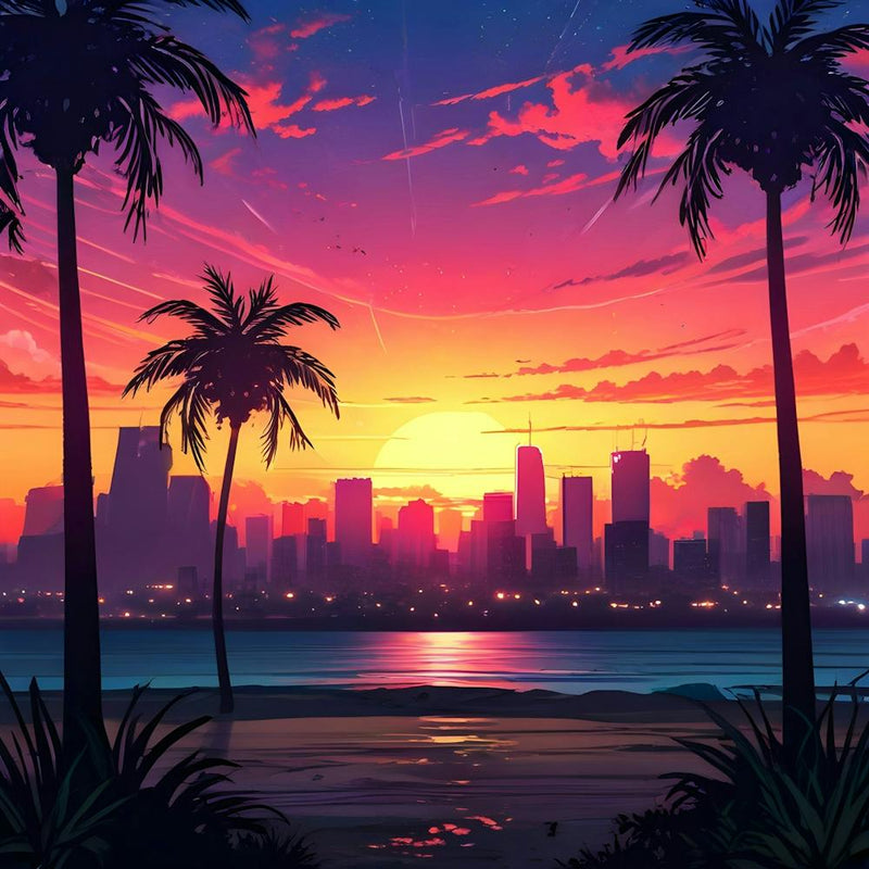 Sunset In Miami 1