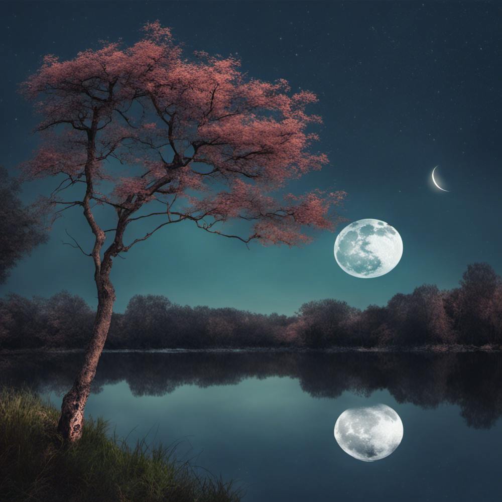 Moon And Tree