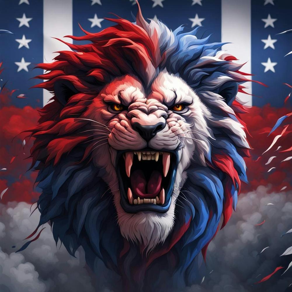 Brüllender Amerikanischer Löwe