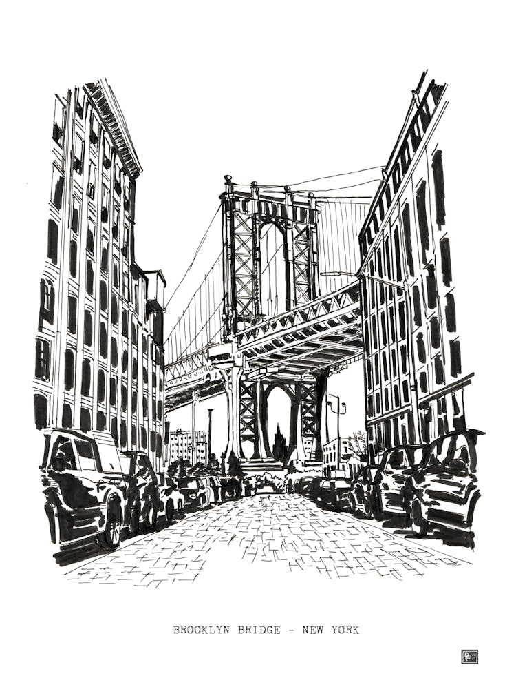 Brooklyn Bridge Manhattan New York USA