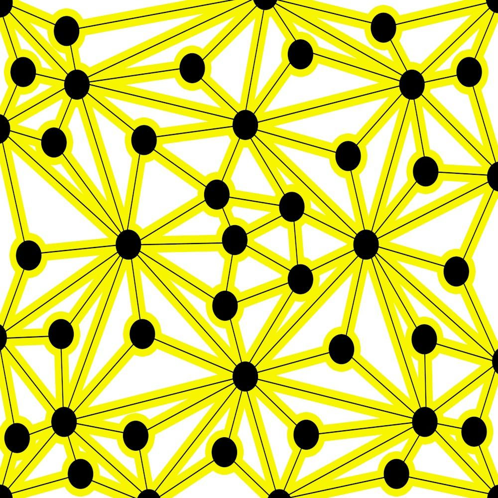 Yellow Dots On A White Background