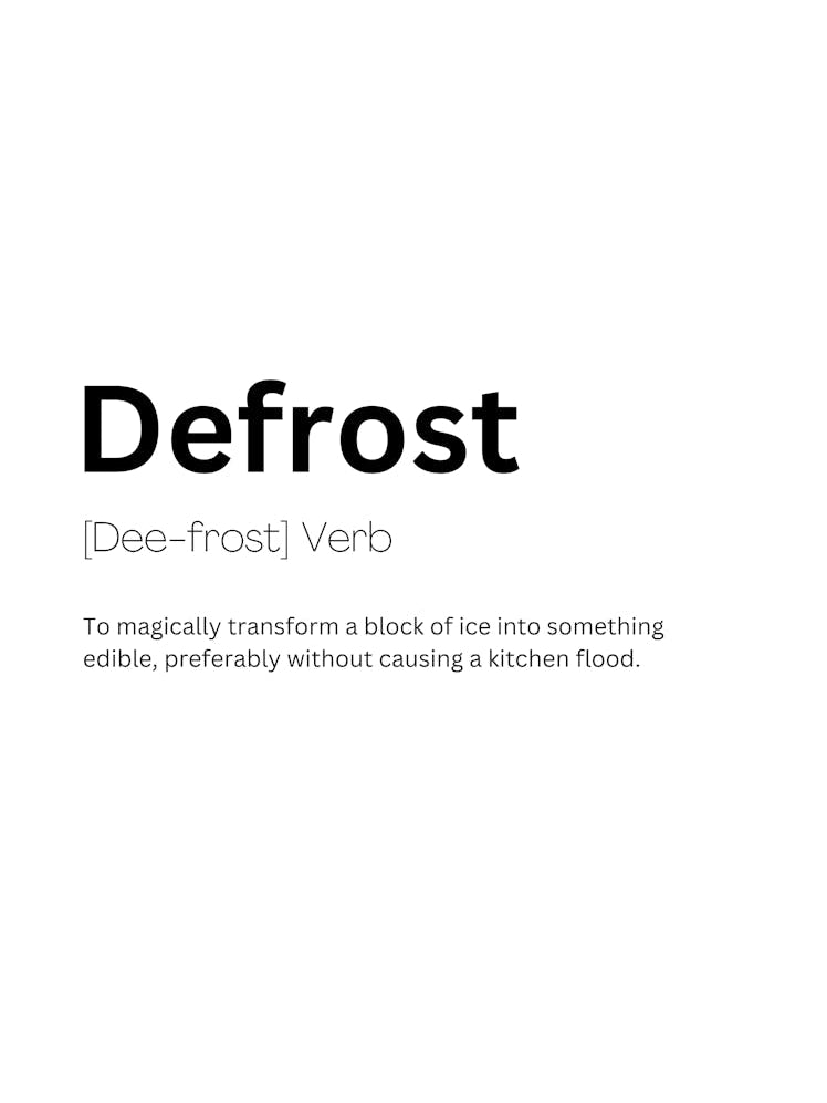 Defrost Definition Meaning