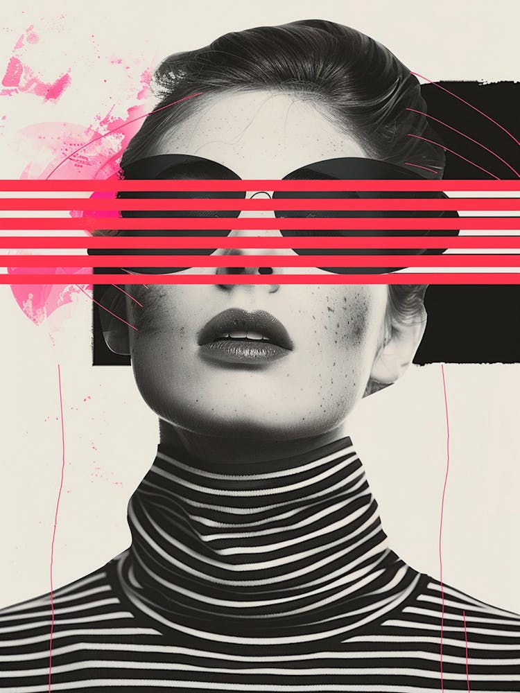 Faceless With Pink And Red