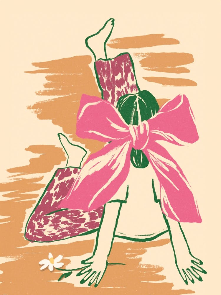 Girl With A Pink Bow