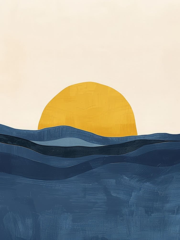 Sunset Over The Ocean 34