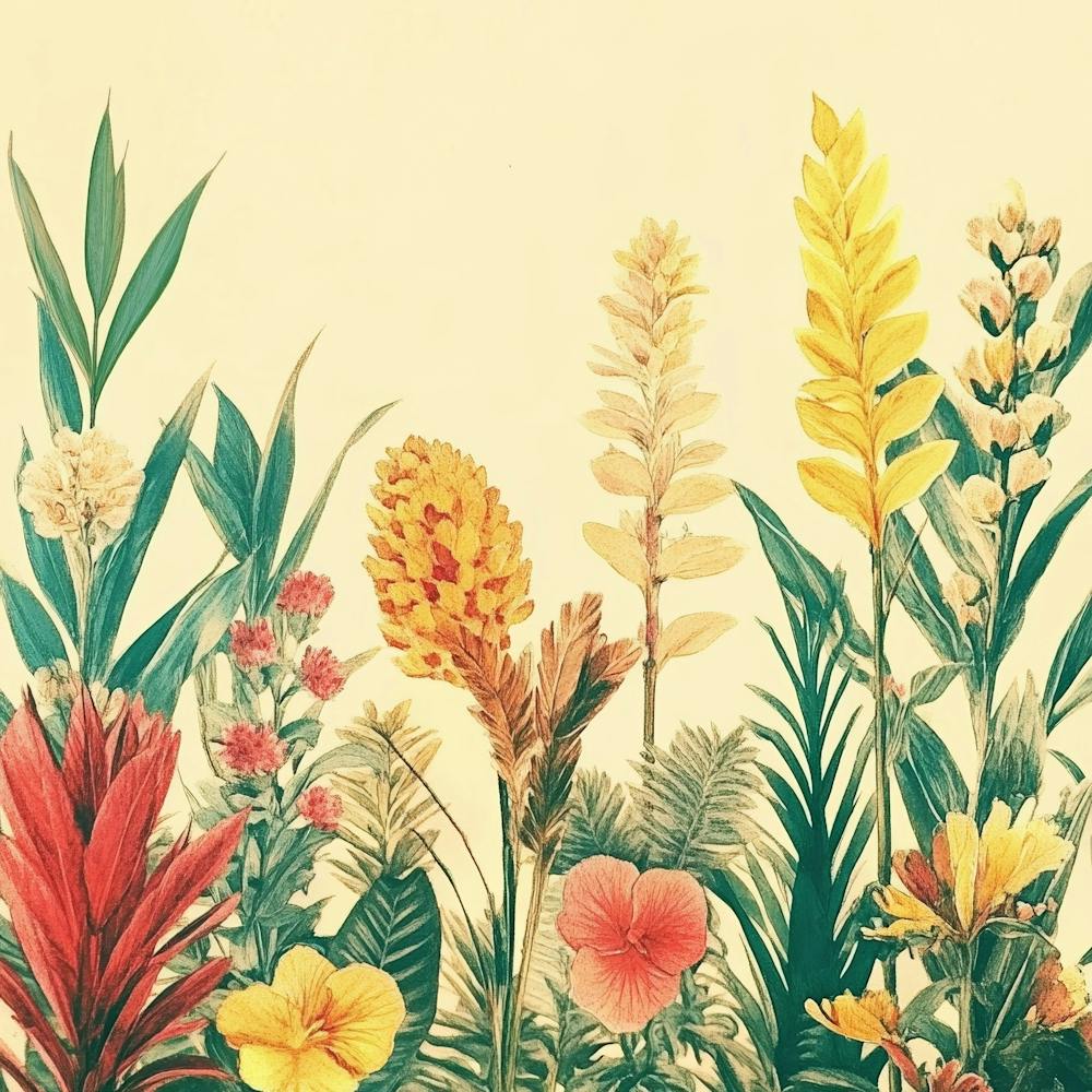 Tropical Flowers Art 3