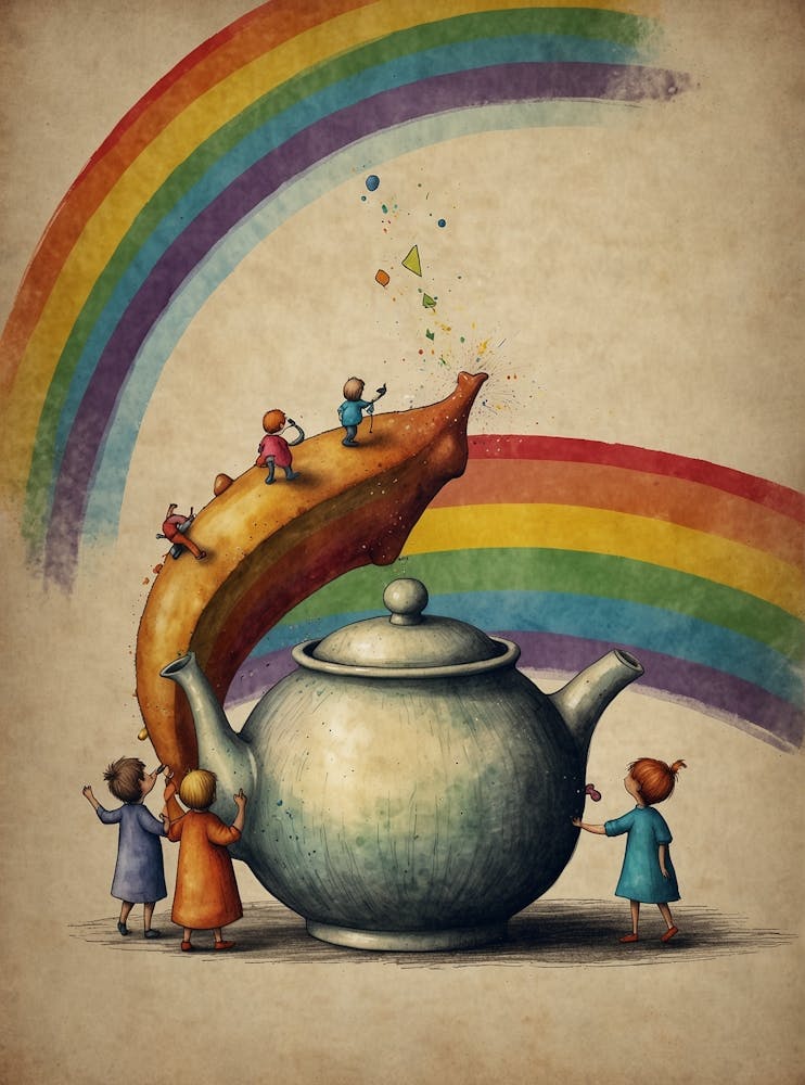 Rainbow Teapot