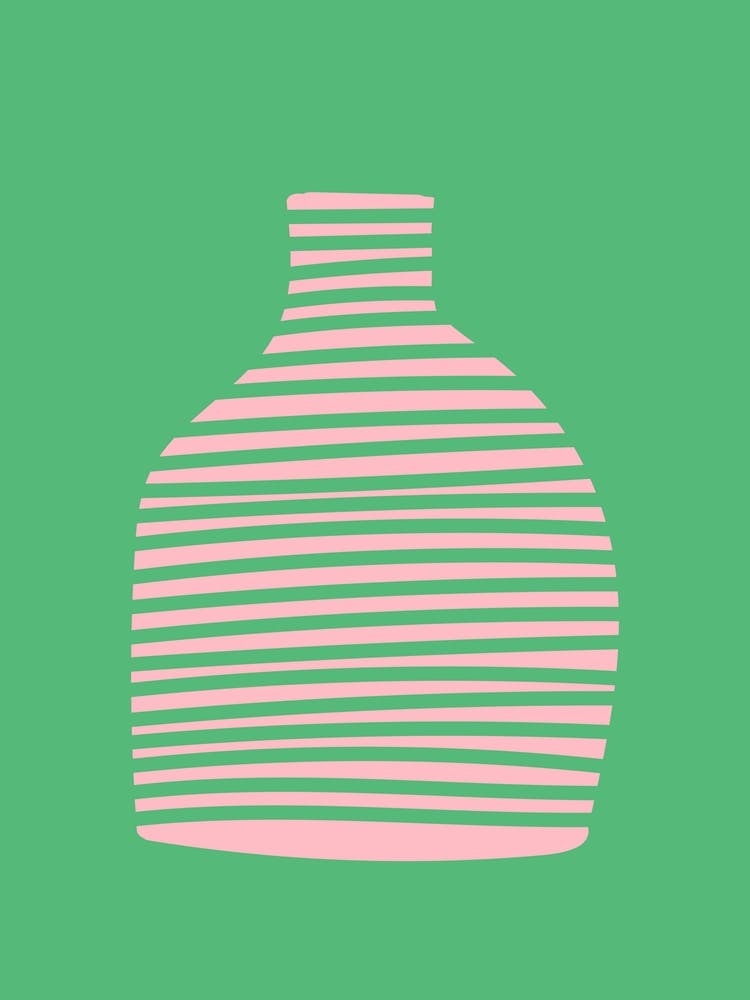 Grüne Boho-Vase