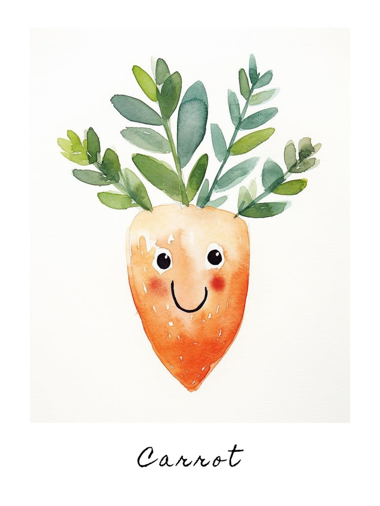 Friendly Kids Carrot 1 Poster