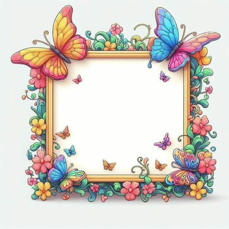 Frame With Butterflies