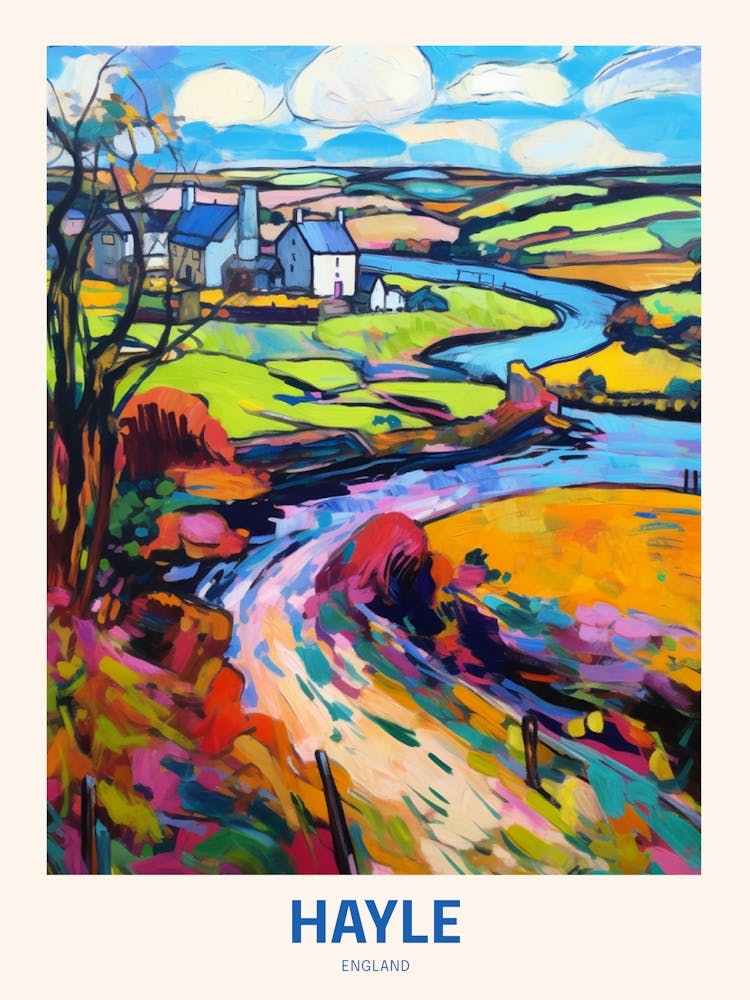 Hayle England 3 Uk Travel Poster