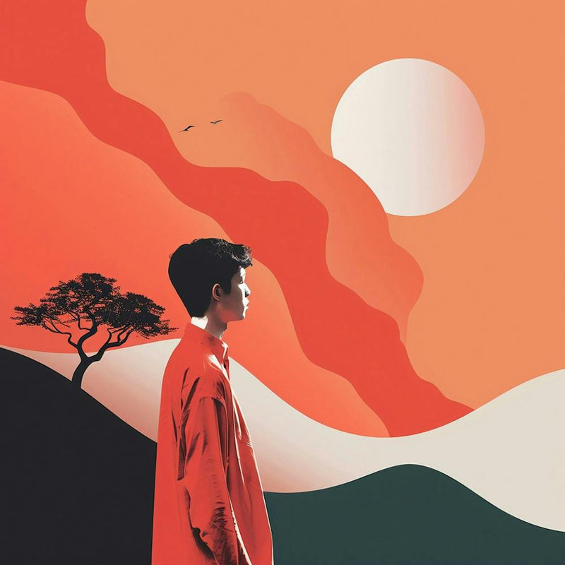 Sunset With A Tree