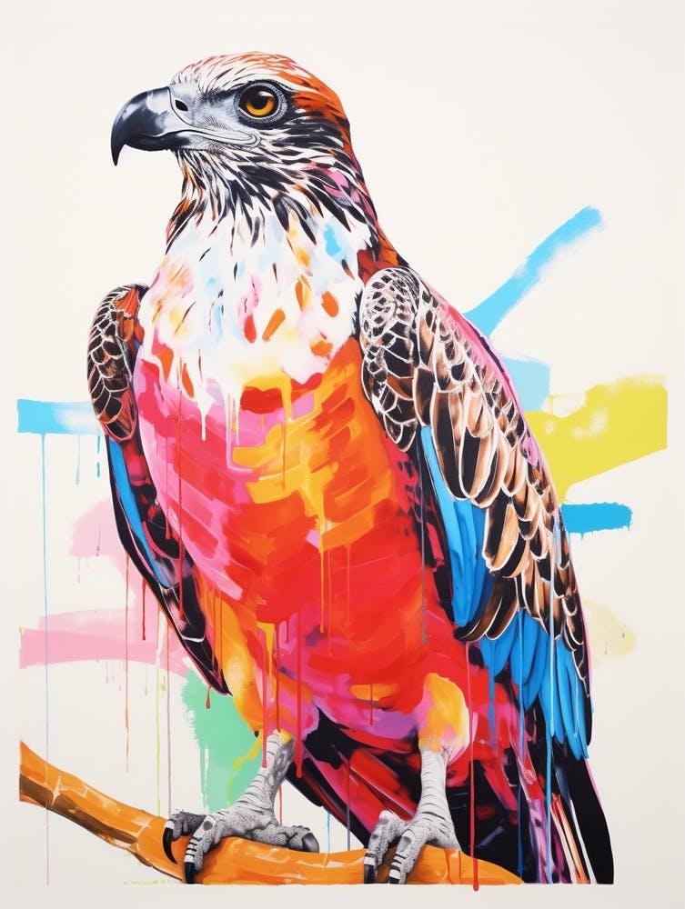Colourful Bird Painting Osprey 2