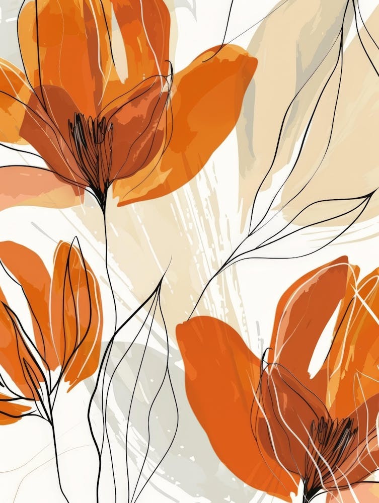 Orange Flowers 15