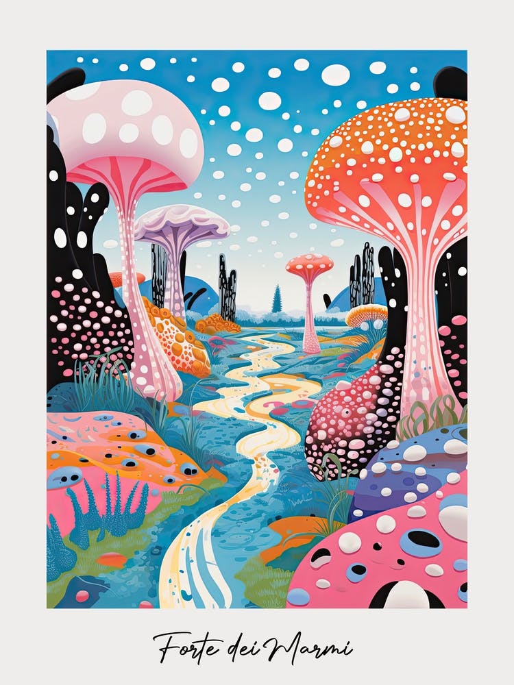 Poster Of Forte Dei Marmi, Italy, Illustration In The Style Of Pop Art 4