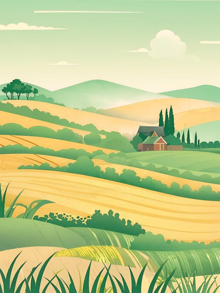 Landschaftliche Vektorillustration
