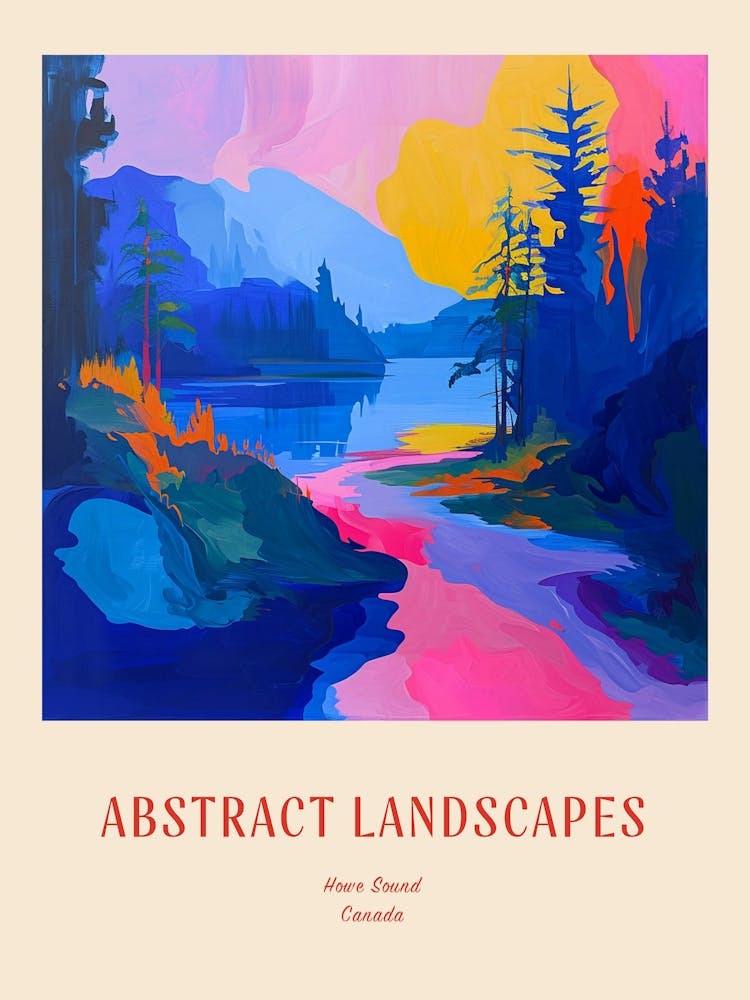 Colourful Abstract Vancouver Canada 1 Poster