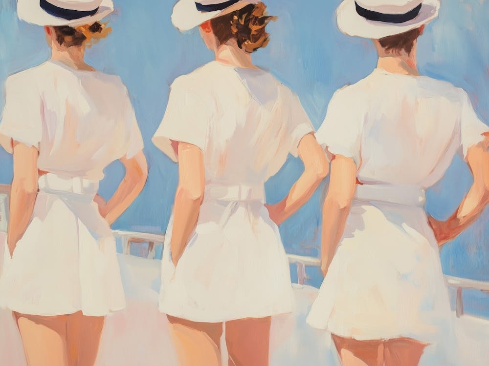 Three Women On A Boat