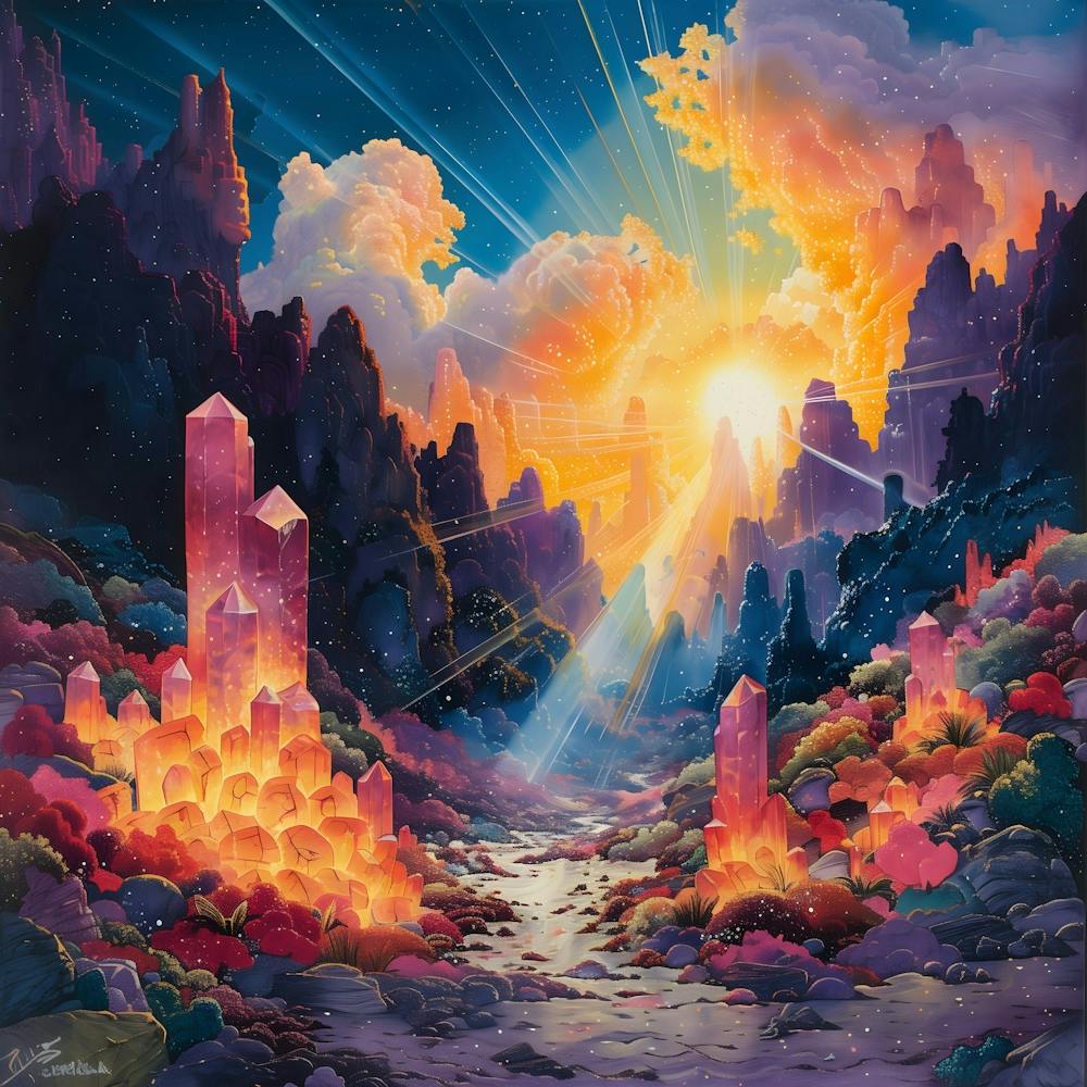 Shining Crystals, Pop Surrealism, Lowbrow