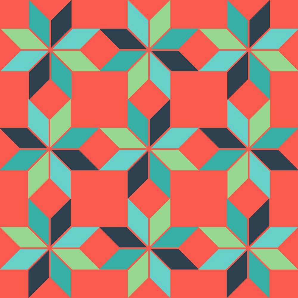 Pattern Abstract Tile Design
