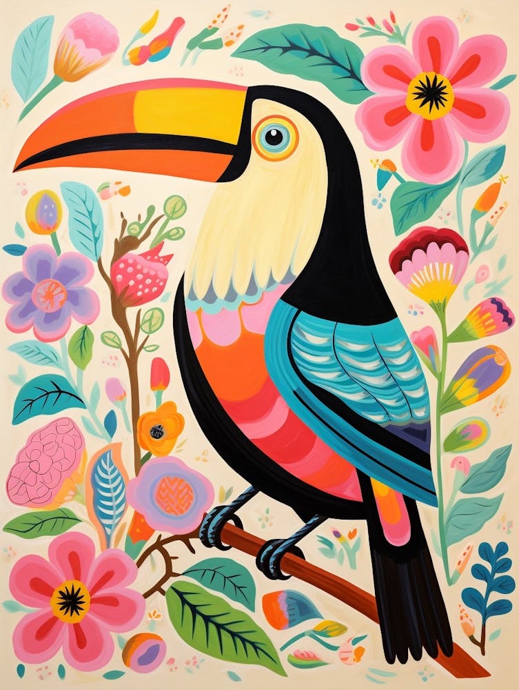 Pink Scandi Toucan 2