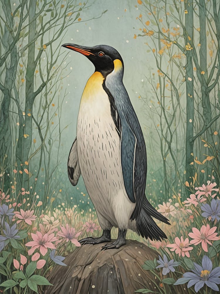 Penguin In The Woods