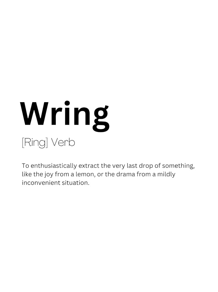 Wring Definition Meaning
