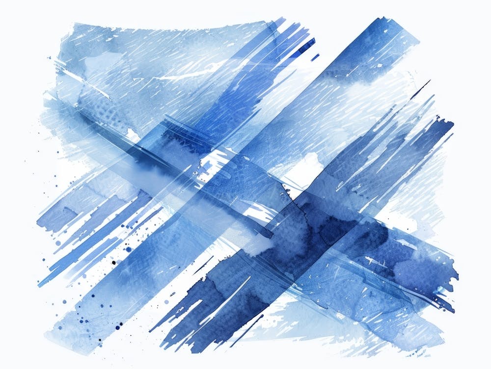Abstraktes Aquarellgemälde 62