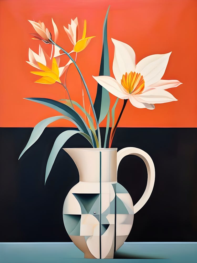 Abstract Flowers In A Vase 1