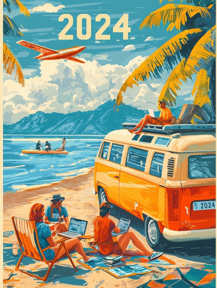 Aihrgdesign A Lifestyle Poster Celebrating The Digital Nomad 6