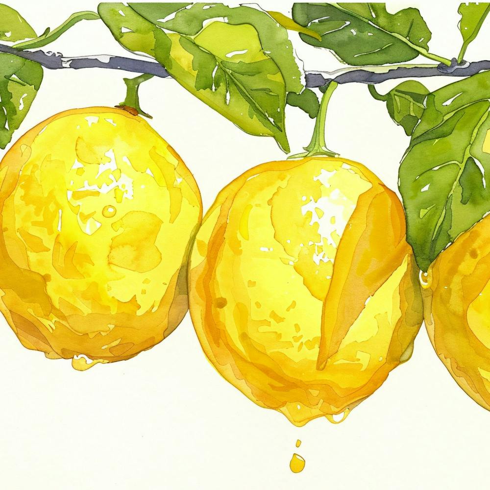 Citrons sur une branche