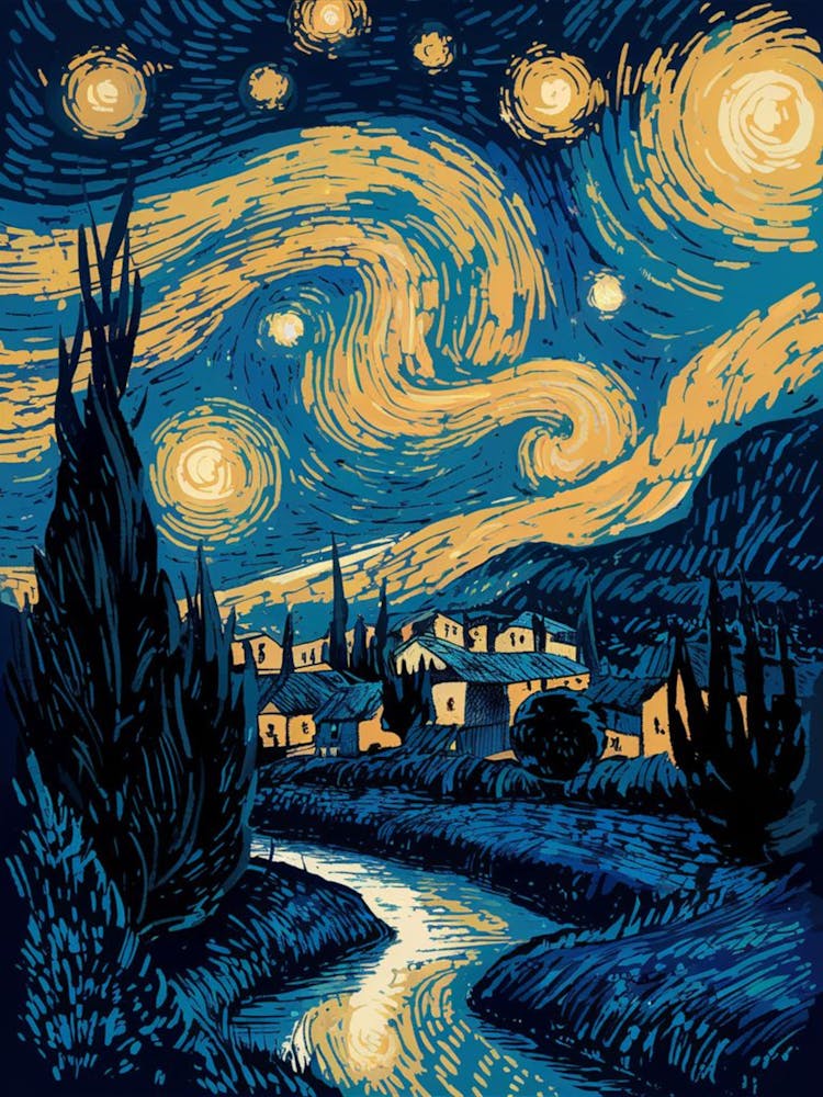 Starry Night, van gogh art