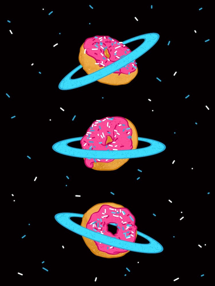 Wandkunst Zuckerringe des Saturn